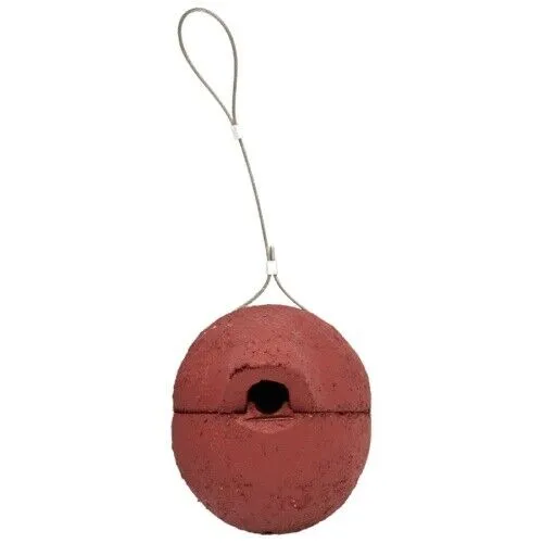 Schwegler Zaunkönigkugel 1ZA, rot - Vogelhäuser: Die kugelförmige Nisthilfe für Zaunkönige aus witterungsbeständigem SCHWEGLER-Holzbeton schützt vor Nesträubern und bietet eine ideale Aufzuchtmöglichkeiten.