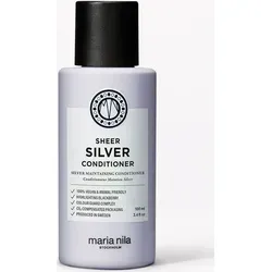 Maria Nila Sheer Silver Conditioner 100 ml - Spülungen für blondes Haar, neutralisiert Gelbstich mit violetten Pigmenten und schützt die Farbe vor UV-Strahlen. 100% vegan, paraben- und sulfatfrei.