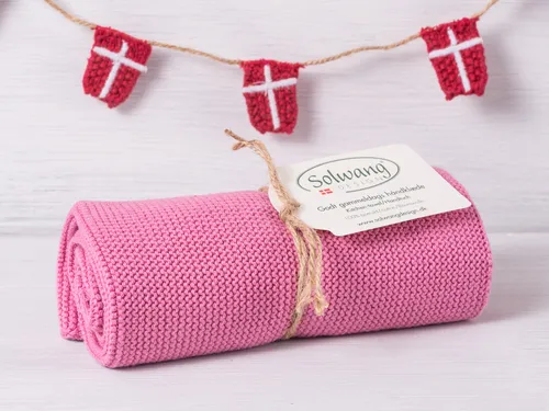 Solwang Küchentuch ALTROSA gestrickt Putztuch Geschirrtuch Handtuch Gästetuch