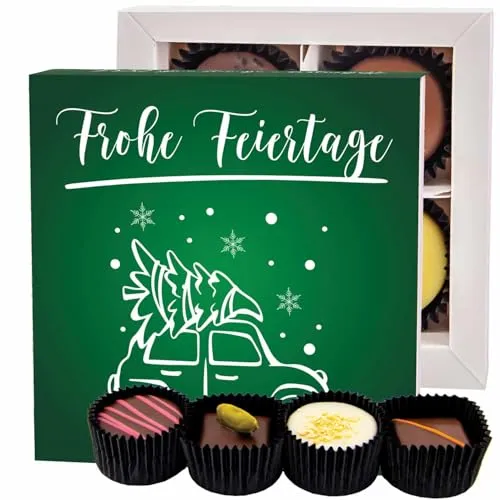 Hallingers Genuss Manufaktur Manufaktur Pralinen Weihnachten Geschenk handgemacht ohne Alkohol aus Edelkakao Schokolade