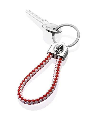 SC Freiburg Schlüsselanhänger Schlaufe rot-weiß