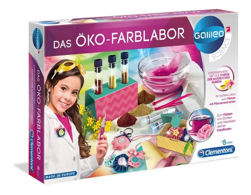 Clementoni® Experimentierkasten Das Öko-Farblabor