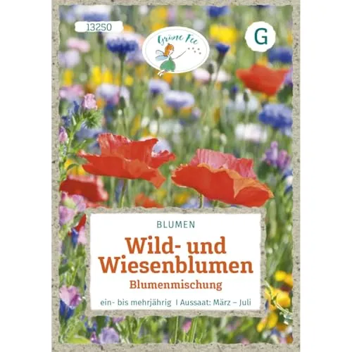 Grüne Fee - Wild- und Wiesenblumen Blumenmischung ohne Gräser Samen - 13250