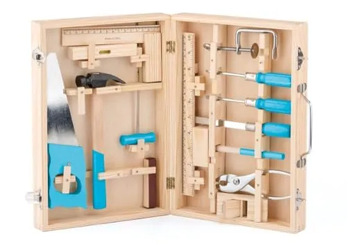 Woody 91800 Werkzeugschrank: 16-teiliges Set für kleine Handwerker