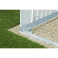 Biohort Bodenrahmen für AvantGarde Gr. A4 - Gartenhaus-Zubehör für optimale Stabilität ohne Betonfundament, ideal für sichere Verankerung im Erdreich mit optionalen Bodenankern.