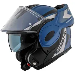 Bogotto FS-X600 Atyr Limited Edition Klapphelm, blau, Größe S - Motorradhelm mit hochwertiger Verarbeitung, klaren Visier und hervorragender Belüftung für optimalen Komfort beim Fahren.