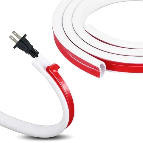 2M Kabelkanal, Kabel Verstecken, Kabelkanal Selbstklebend, Kabelkanals Weiß Selbstklebend Ecke Rund Flexibel Weiß für Haus Büro Lager (2M)