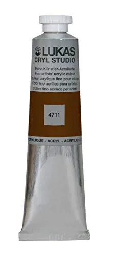 LUKAS Cryl Studio 75 ml, Acrylfarbe in Premium-Qualität, Umbra gebrannt