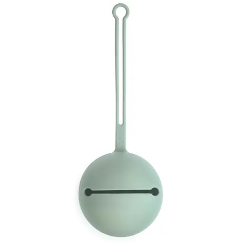 Mushie Silikon Schnullerbox | Aufbewahrung Schnullerhalter Case | Sichere & Hochwertige Baby Zubehör für Kleinkinder & Babys | Cambridge Blue