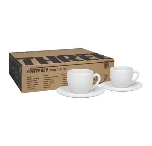 Konitz 2er Set Kaffeetassen mit Untertassen im Geschenkkarton
