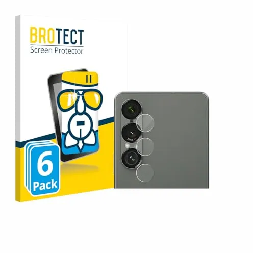 BROTECT 6 Stück Schutzglas für Sony Xperia 1 VII (NUR Kameraschutz) Schutzfolie Panzer Folie Glas[Extrem Kratzfest, Anti-Fingerprint, Ultra-]