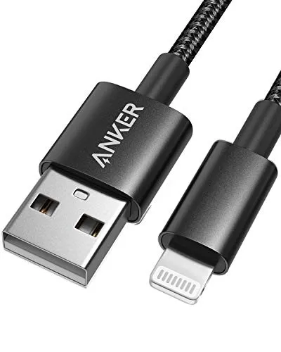 Anker 331 iPhone-Ladekabel, 1m, Premium-Nylon, USB-A auf Lightning, MFi-zertifiziert, für iPhone 14/13 / 12/11 / X/XS/XR/SE / 8 Plus / 7/6 und mehr