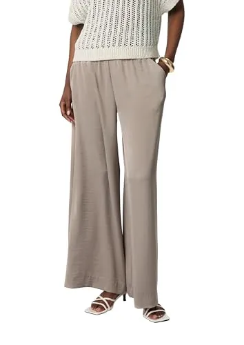 comma Palazzo-Hose aus Satin, braun, 38/REG - Activewear-Hosen für Damen, luftige und bequeme Passform für stilvolle Freizeitlooks.