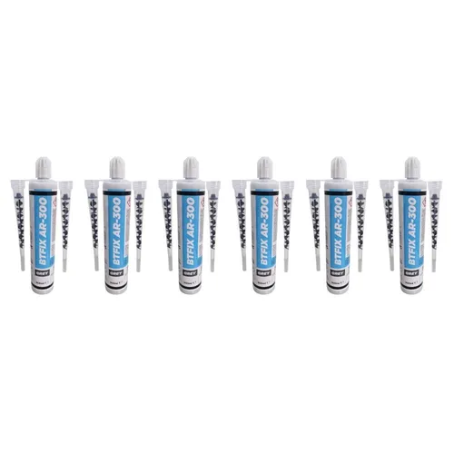 6x 300ml 2K WINTER Injektionsmörtel SF +12 Mischer Verbundmörtel Beton Mauerwerk