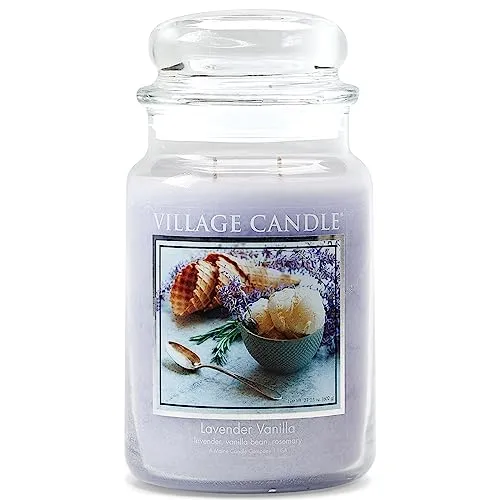 Lavender Vanilla 602g - Duftkerze - Kerze mit einem üppigen Lavendel-Vanille-Duft, inspiriert von Blumeneis, für ein süßes und elegantes Aroma in jedem Raum.