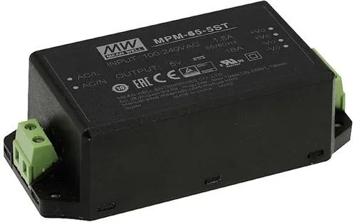 MW Mean Well MPM-65-5ST Schaltnetzteil 5 V/DC 10A 50W