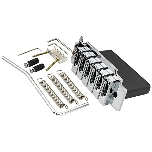 Wilkinson WVS50K 54mm 2-Punkt Tremolo Steg Bridge Locking Saitenniederhalter (Chrom)