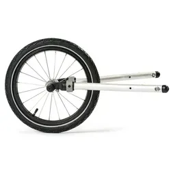 CROOZER Jogger-Set Kid Einsitzer - Fahrradanhänger mit geländegängigem 16'' Luftreifen, ideal für Jogging und Wandern. Flexibel einsetzbar für Kid Einsitzer ab Modell 2018, inklusive zwei Radausleger und integrierter Spureinstellung.