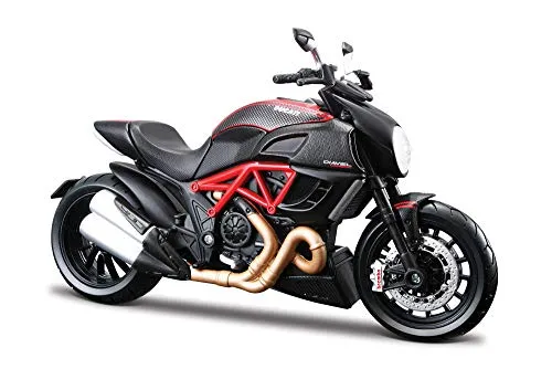 Maistro M39196 1:12 Motorrad-Set Ducati Diavel Carbon, farblich Sortiert, Mittel