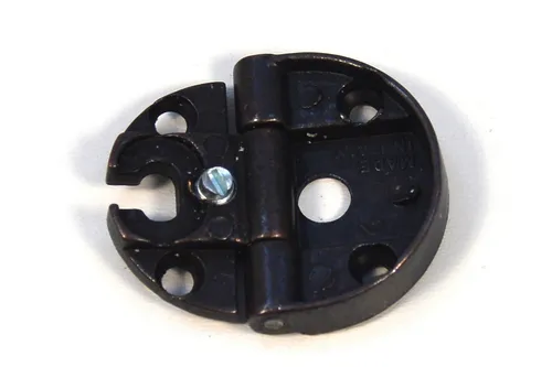 2xScharnier mit Zierkopf Kleiderschrank Küchen Tür-Scharnier Schwarz Höhe:35mm