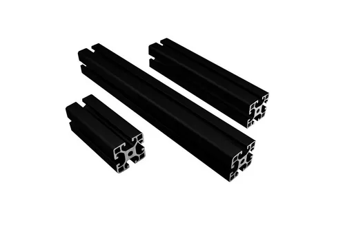 tktrading24 Profil 40x40mm Nut 8 Aluminium Systemprofil Typ I 100-2000mm schwarz