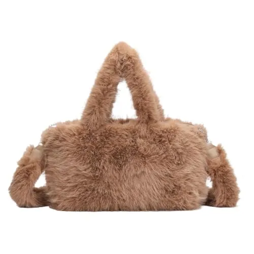 XL Damen Pelztasche Leopard Print – Stylische Tote Bag für jeden Anlass