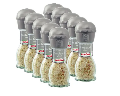 KOTANYI Knoblauch Granulat 48g - Pikant und Aromatisch - KOTANYI Knoblauch Granulat 48g im praktischen 10er Pack, ideal zum Würzen von mediterranen und asiatischen Gerichten. Verleiht Ihren Speisen eine aromatische Note!