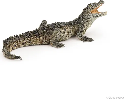 Papo Wild Life Baby Krokodil 50137 - Handbemalte Sammlerfigur, fördert Kreativität und Fantasie bei Kindern ab 3 Jahren