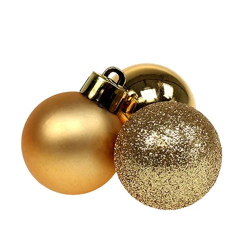 Weihnachtsbaumschmuck Gold von floristik24.de