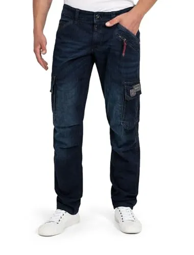 TIMEZONE Regular-fit-Jeans RogerTZ - Cargohosen mit Slim Legs und geshapten Knien für eine moderne Silhouette. Hochwertige, stretchige Qualität für maximalen Komfort und praktische Details wie große Gesäßtaschen.