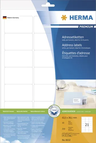 Adressaufkleber von HERMA
