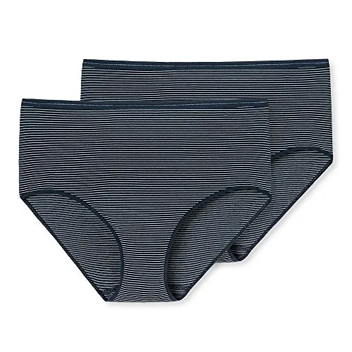 Schiesser Damen 2 PACK Midi Slip Unterwäsche - Modal Essentials, nachtblau - Funktionsunterwäsche im praktischen Doppelpack, aus temperaturausgleichendem Material für höchsten Tragekomfort und eine perfekte Passform.