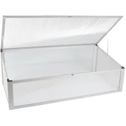 Frühbeet aus Aluminium - 56,5 x 110 cm, optimaler Schutz für Pflanzen und früherer Start in die Gartensaison