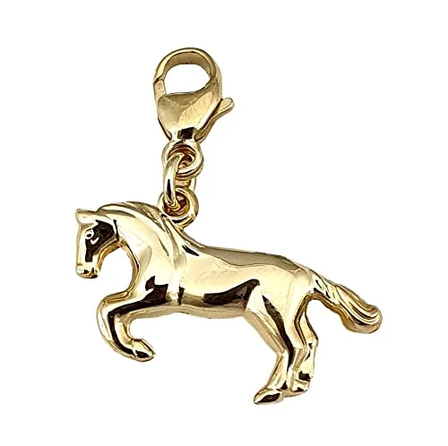 Anhänger Charm Pferd Gold 333 Einhänger Gelbgold 8kt Unisex Qualität Karabiner