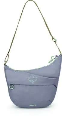 Osprey Daylite Crossbody Pouch - Soundwave Grey/Latte Brown - Outdoor Reisetaschen & Sporttaschen, kompakte Umhängetasche mit verstecktem Flaschenhalter und nachhaltigem Design aus 100% recyceltem Polyester.