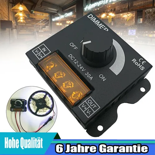 LED Dimmer 12V 24V DC 30A
