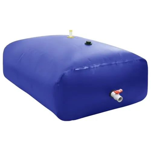 Faltbare Regentonne vidaX – 3000 L Wassertank - Wasserspeicher & Regentonnen, ideal für Camping mit schneller und einfacher Installation, eckige Form und robustes PVC-Material.