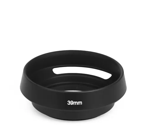 Schlitzblende 39mm Gegenlichtblende Sonnenblende Metall Universal schwarz 39 mm