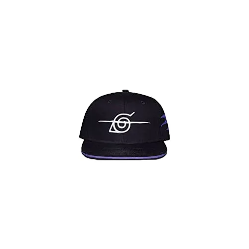 Naruto Shippuden - Men's Snapback Cap Black - Hüte & Mützen, stylische Snapback Cap für Naruto-Fans, aus hochwertigem Polyester und in klassischem Schwarz.