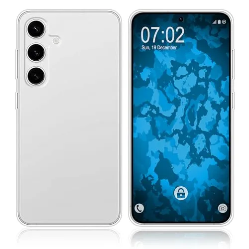 PhoneNatic Case kompatibel mit Samsung Galaxy S25 in transparent Silikon Hülle Cover