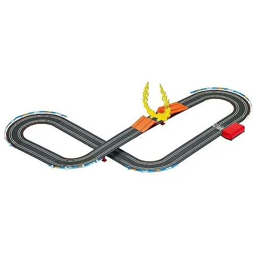 Mattel Carrera Go Hot Wheels Rennbahn Set Duell Night Shifter HW50 - Kinderrennbahnen für 5-7 Jahre, mit spannendem Duell-Setup und Maßstab 1:43 für unvergessliche Rennerlebnisse.