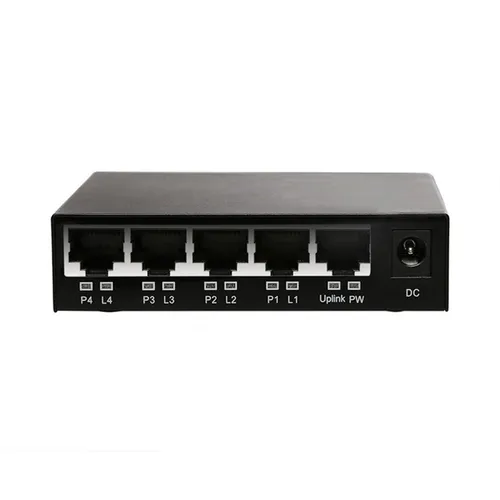A51D 5-Port Netzwerk Switch - Ethernet Hub mit RJ45 Ports - Kategorie: Netzwerk-Switches, ideal für schnelle Datenübertragung mit 100 Mbit/s und 5 LAN-Anschlüssen für effiziente Vernetzung.