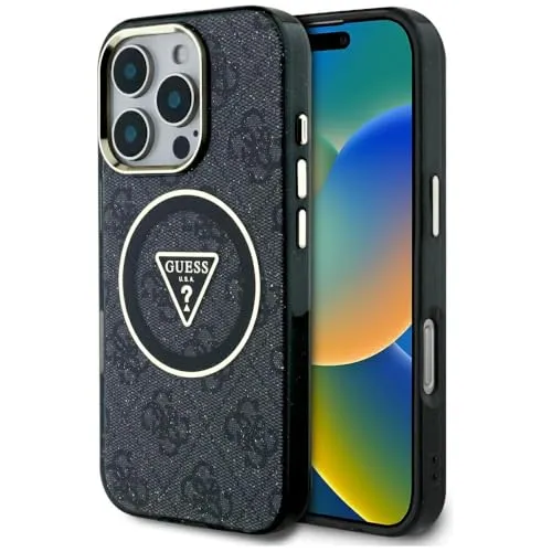 CG MOBILE Guess IML Metal Glitter Hülle für iPhone 16 Pro