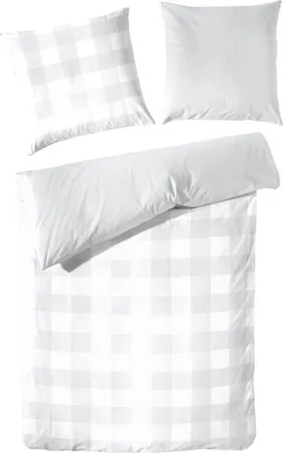 Perkal Bettwäsche-Set in Grau von Primera