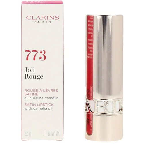 Clarins Joli Rouge Lippenstift 773 - Cremiger Satin-Finish für betonte Lippen - Lippenstifte für Damen, hochpigmentiert und pflegend, für perfekt geformte und verführerisch gefärbte Lippen in jedem Anlass.