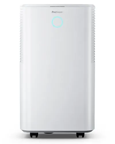 Pro Breeze OmniDry Luftentfeuchter 12L - Effektive Entfeuchtung für große Räume - Luftentfeuchter mit 12L/Tag Leistung, ideal gegen Schimmel und Feuchtigkeit. Mit intelligentem Feuchtigkeitssensor und leisen Betrieb (<38dB) für ungestörte Nächte.