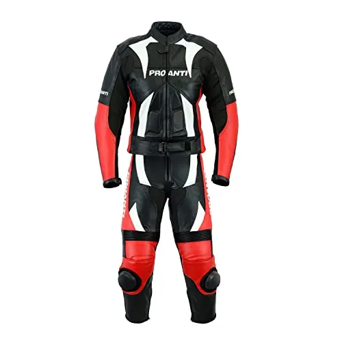 PROANTI Lederkombi Motorrad Leder Kombi 2 Teiler von Proanti