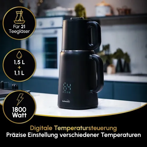 KOCHMASTER Dem Keyfi Pro Teemaschine in schwarz von Kochmaster