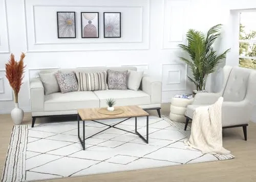 Livabliss Kurzflorteppich Terracotta, Rechteckig 200x275 cm - Moderne Berberteppiche mit Boho-Charme für stilvolle Innenräume. Langlebig, pflegeleicht und ideal für stark frequentierte Bereiche. Verleihen Sie Ihrem Raum eine persönliche Note!
