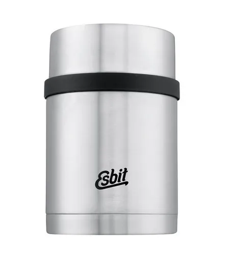 Esbit Sculptor Thermobehälter 750ml aus Edelstahl, silber - Thermobehälter für heiße Mahlzeiten, doppelwandig isoliert und ideal für unterwegs, perfekt für Ausflüge und die Arbeit.